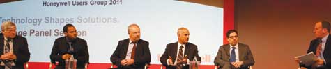 Technews editorial director Graeme Bell (right) chairs the skills shortage debate in Italy